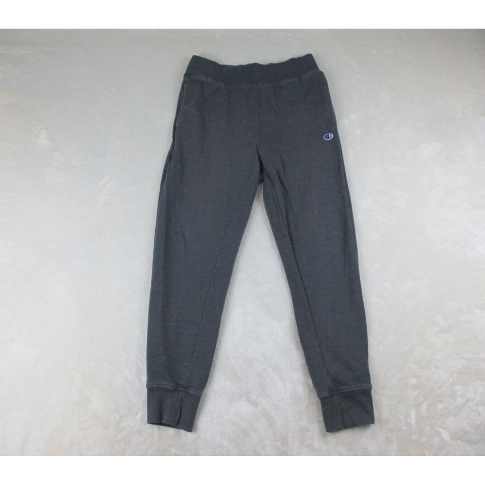 Champion Pants Mens Small Gray Sweat Pants Logo‎ Joggers Lounge Gym